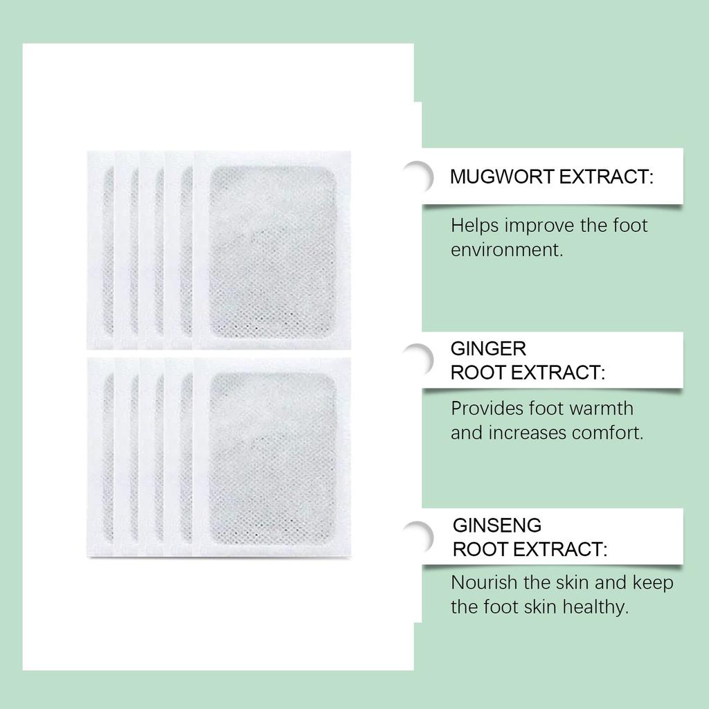 BUY 1 PACK GET 1 FREE 100% Merbal & Gentle Ingredient Detox Foot Pads (1 BOX = 20 PATCHES)