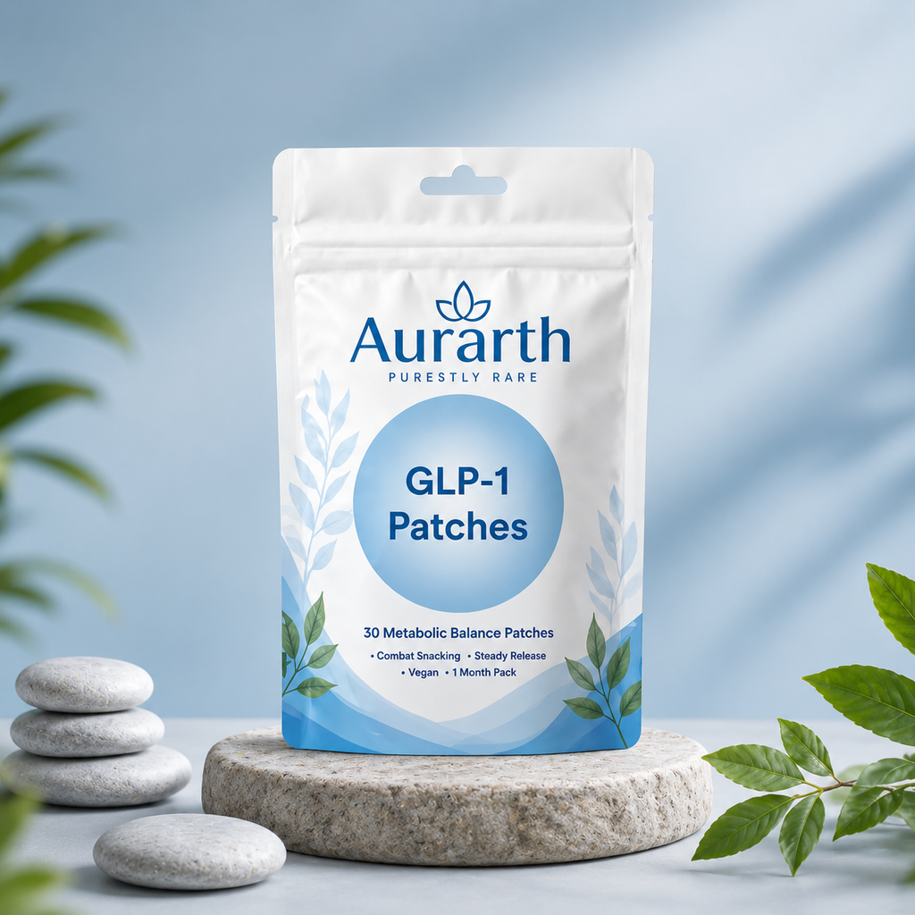 Aurarth GLP-1 Weight Loss Patches for Appetite Control, Craving Reduction & Metabolism Support (30 Patch Pack)